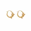 Alemais Aligator Hoop - Gold