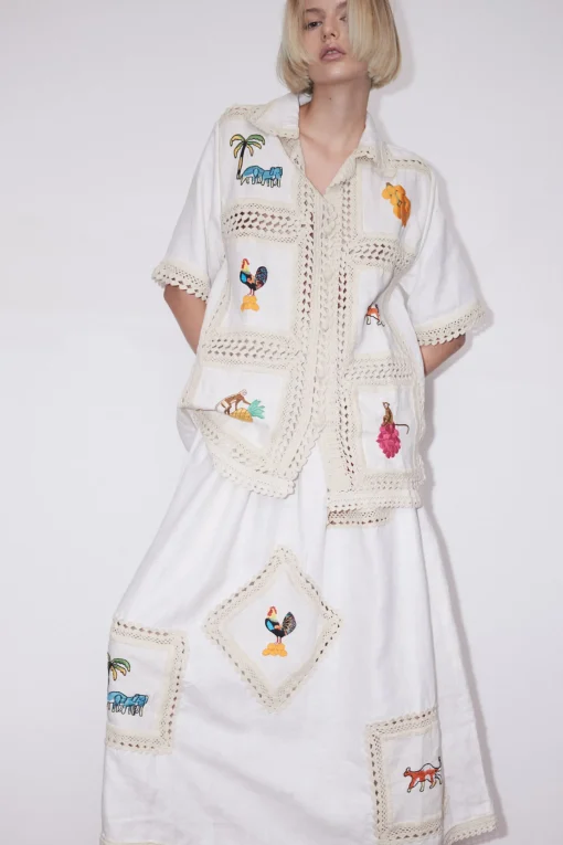 Alemais Teddy Shirt - Cream