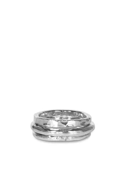 Alouette Design 3 Stacker - Silver