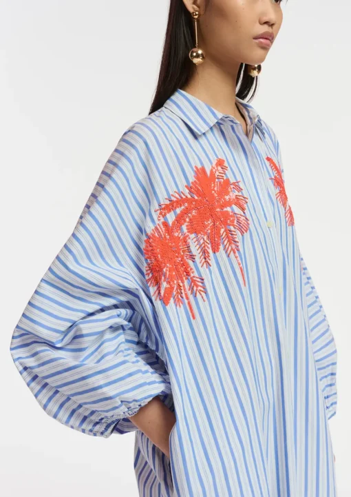 Essentiel Antwerp Frilled Dress - Stripe