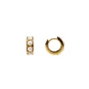 Fairley Pearl Huggie - Gold