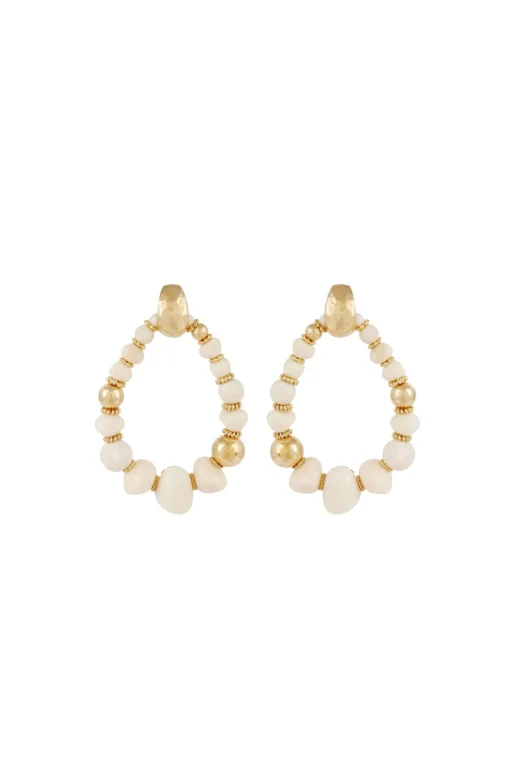 Gas Bijoux Biba Earring - White