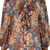 Husk AMBER TOP - Print