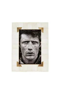 Husk Brass Frame - White