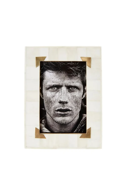 Husk Brass Frame - White