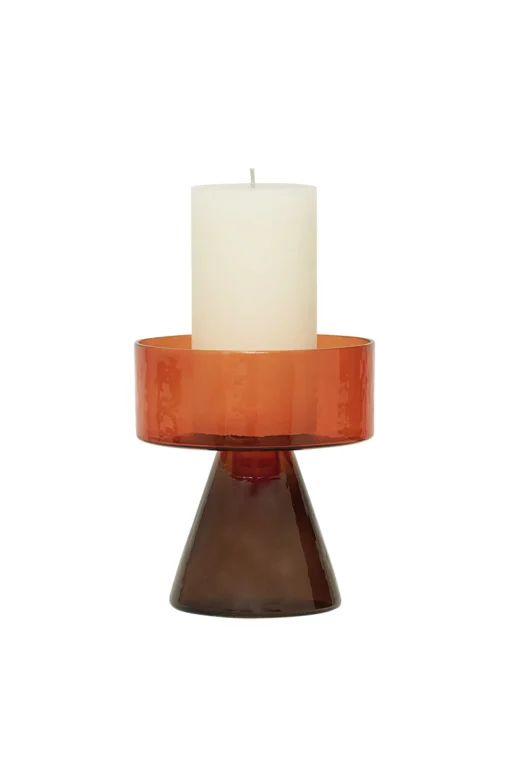 Husk Candle Holder - Orange