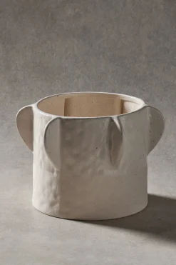 Husk Clementine Pot - White