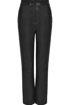 Husk CROP LEATHER - Black
