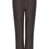 Husk CROP LEATHER - Chocolate