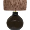 Husk Glass Lamp - Charcoal