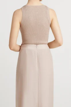Husk Keyhole Knit - Champagne