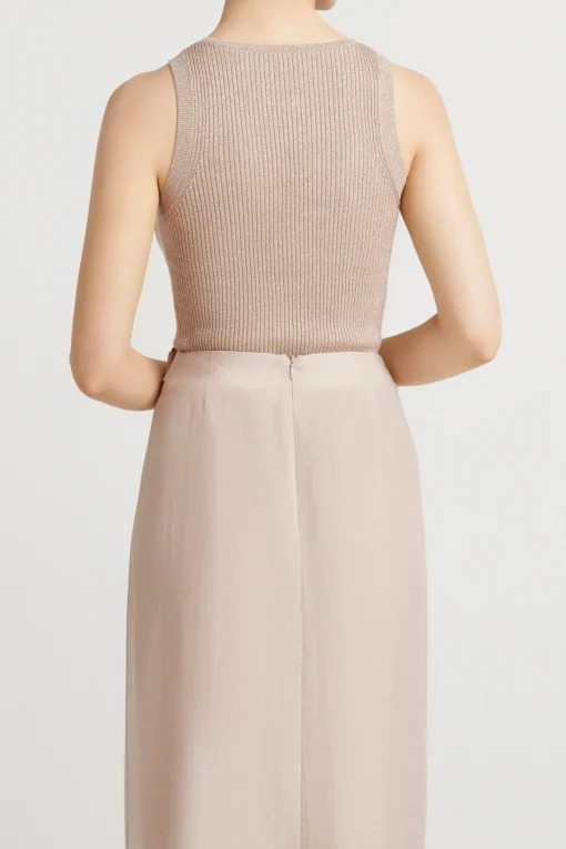 Husk Keyhole Knit - Champagne
