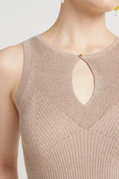 Husk Keyhole Knit - Champagne