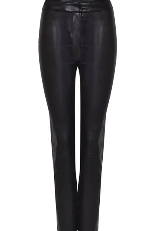 Husk Leather Pant - Black