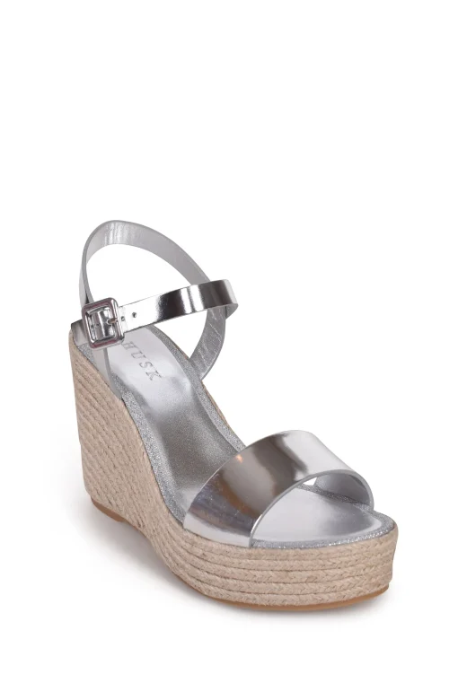 Husk LOLLA ESPADRILL - Mirror Silver