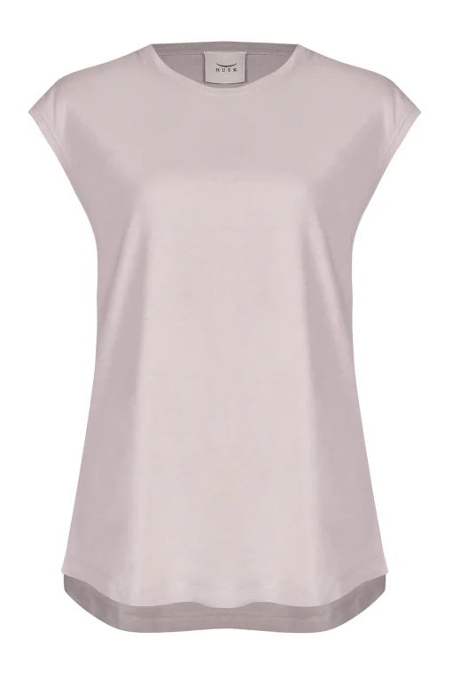 Husk Muscle tee - Putty