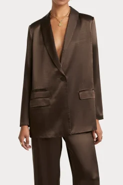 Husk SIENNA BLAZER - Chocolate