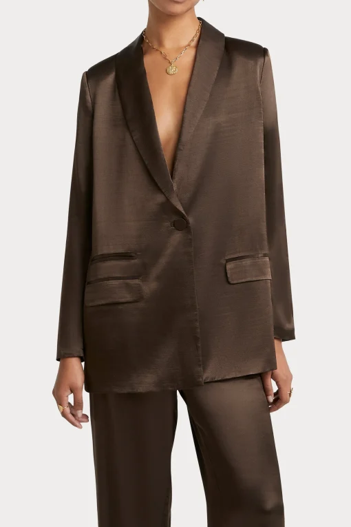 Husk SIENNA BLAZER - Chocolate