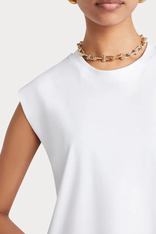 Husk Tailored tank - White