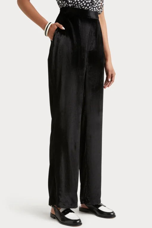 Husk Velvet pant - Black