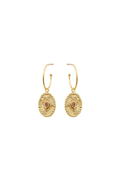 Louise Hendricks Verine Hoops - Burgundy