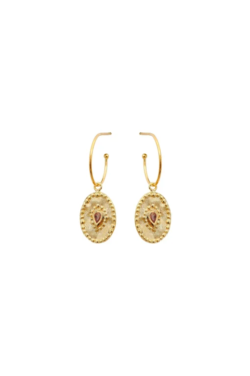 Louise Hendricks Verine Hoops - Burgundy